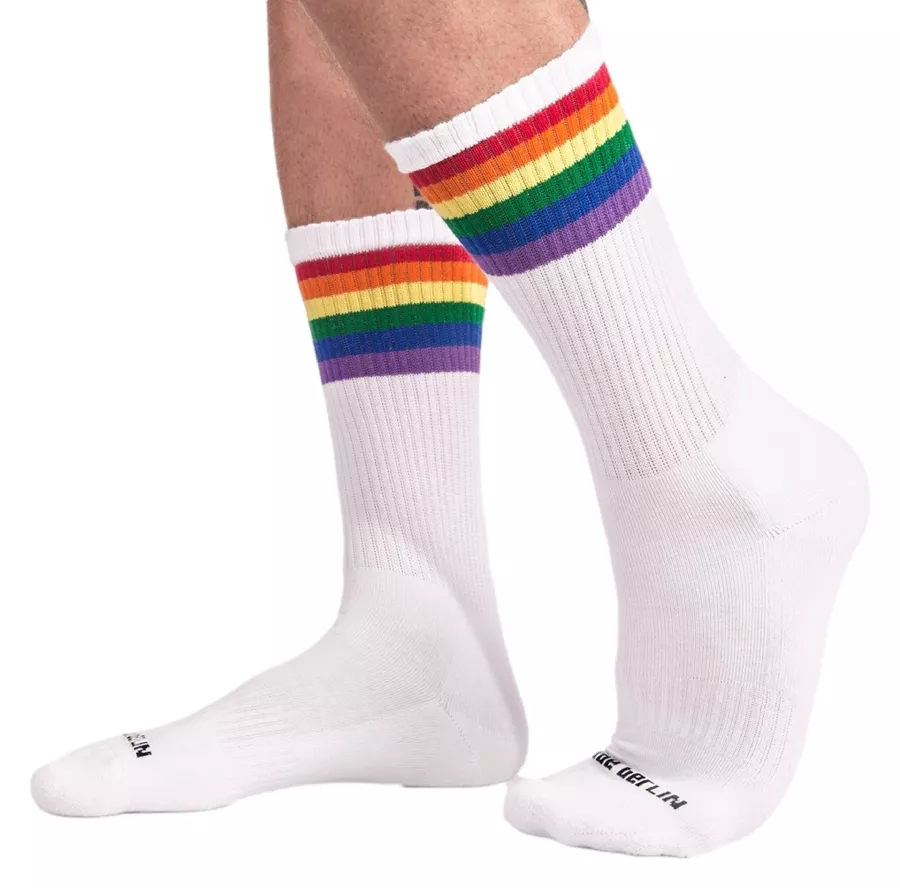Socken Gym Socks Regenbogen