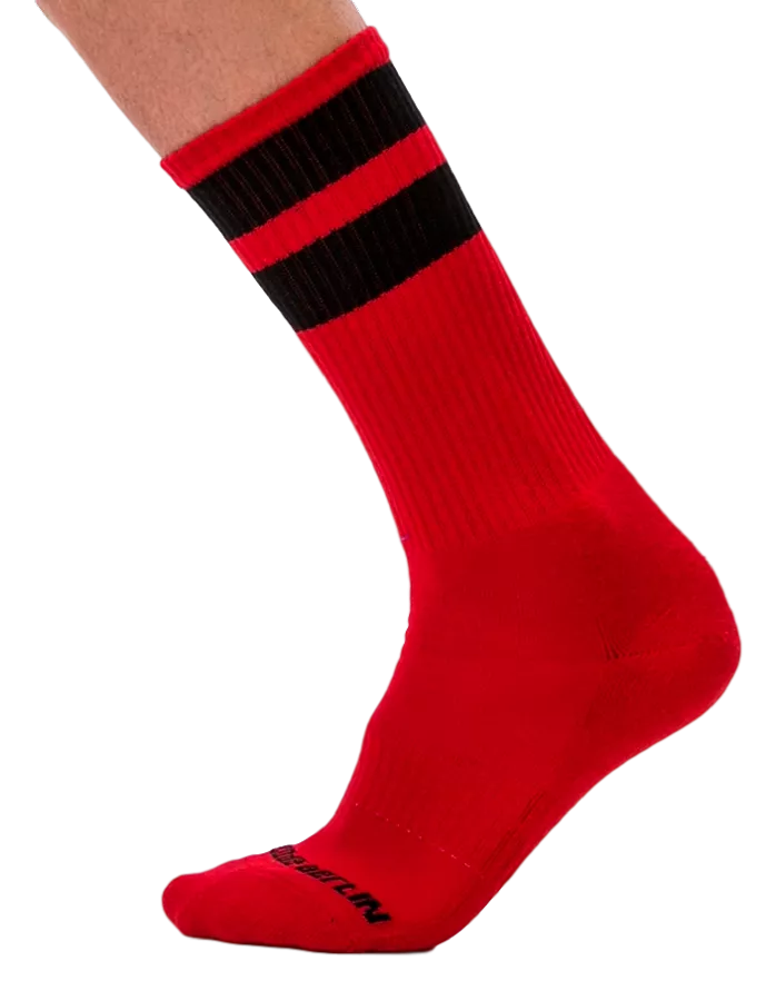 Socken Gym Socks Rot-Schwarz