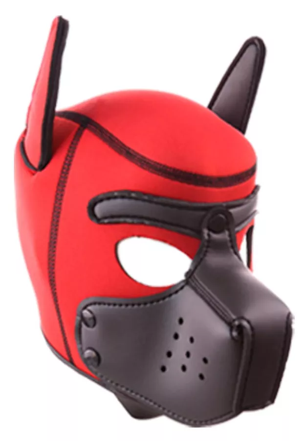 Maske PUPPY Neopren Rot-Schwarz