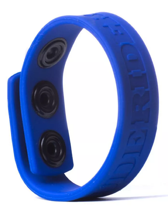 Silikon-Cockring 3 Snaps Blau