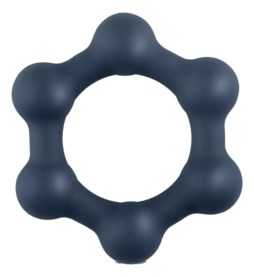 Cockring Sechseck mit Kugeln