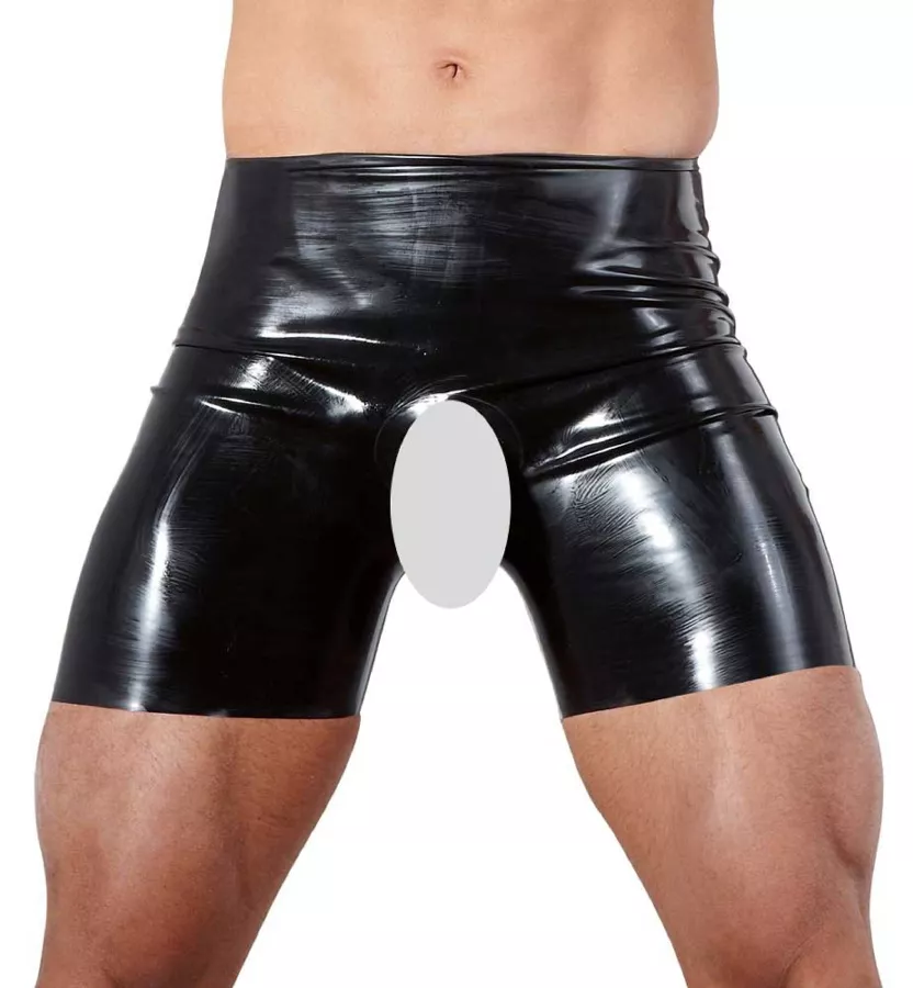 Latexshorts mit Öffnung