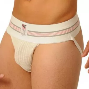 Jockstrap Fist Large Bande Weiß