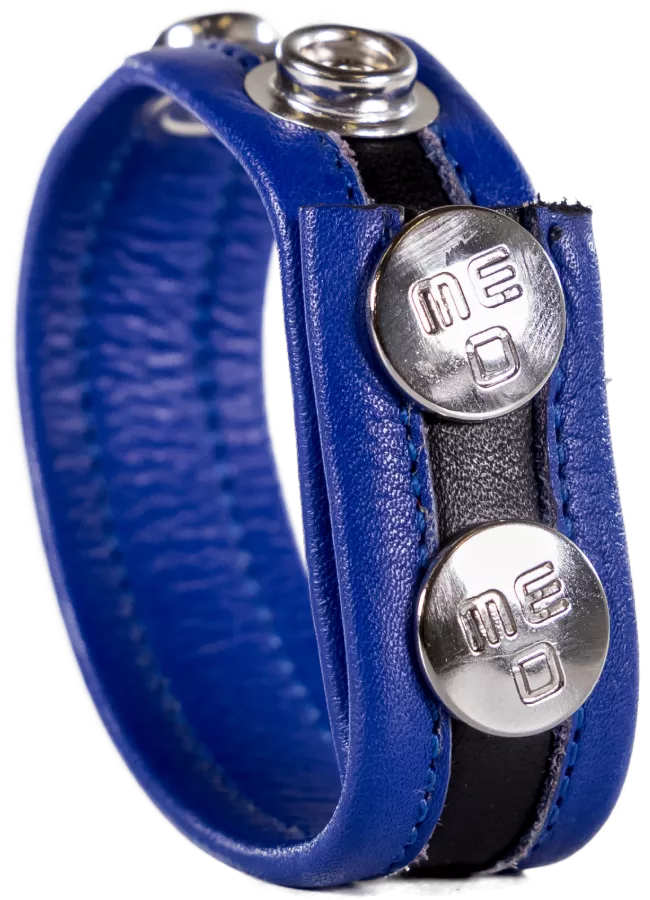 Cockring Druckknopf Hanky Blau