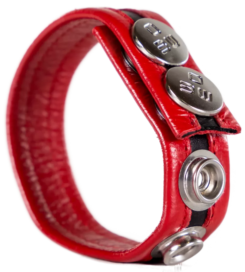 Cockring Druckknopf Hanky Rot