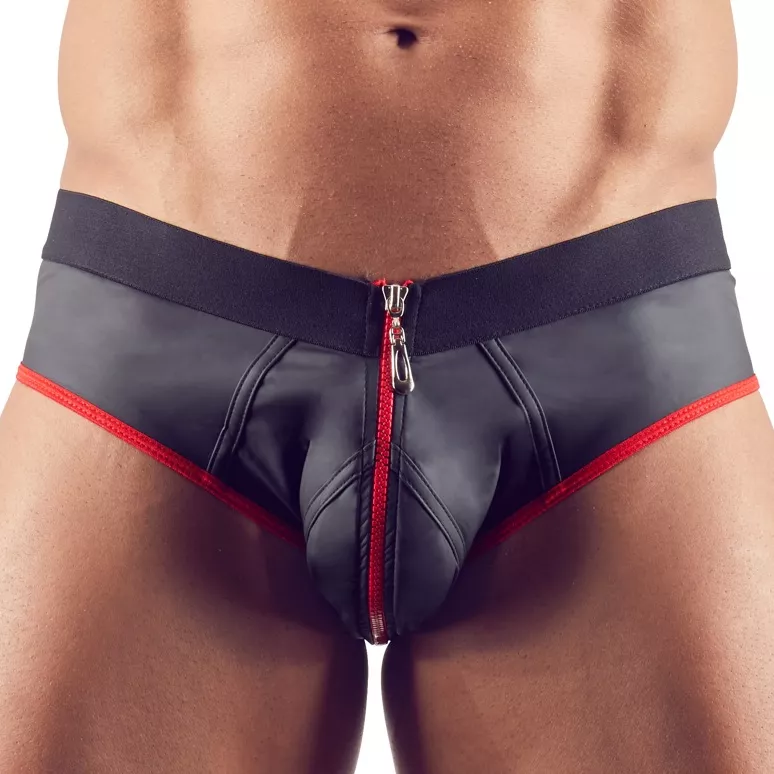 Jockstrap Joy Zip Schwarz-Rot