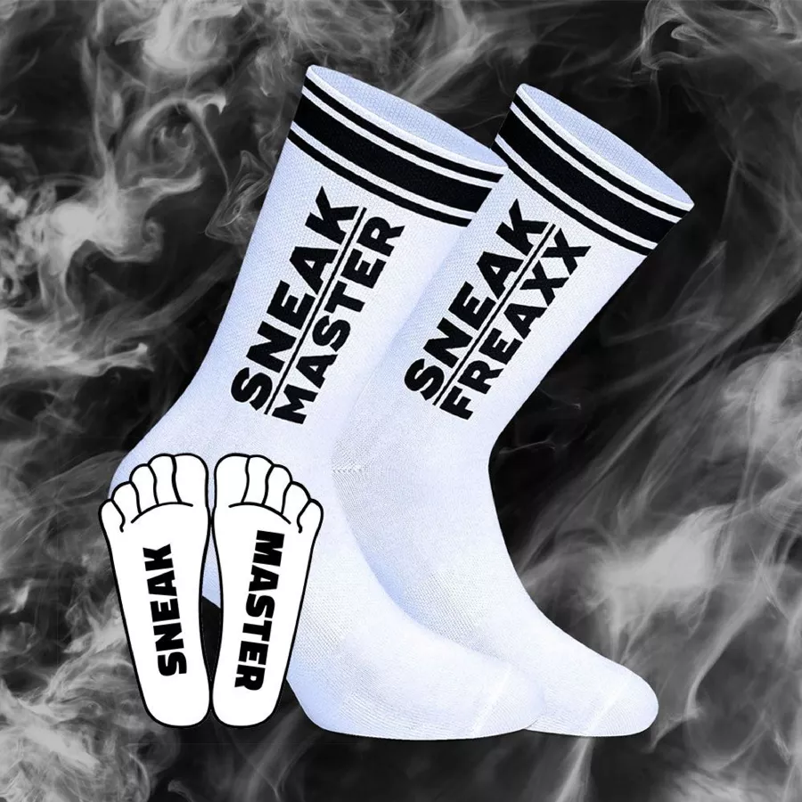 Socken SNEAK MASTER Weiß-Schwarz