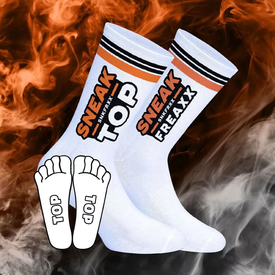 Socken Sneak Berlin Top Schwarz-Orange
