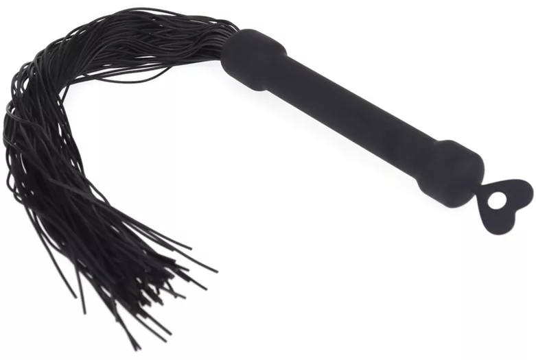 Flirtpeitsche aus Silikon 48 Riemen