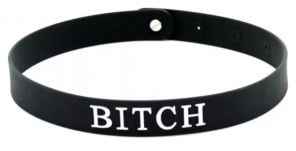 Halsband aus Silikon Bitch