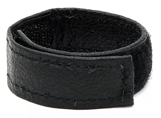 Cockring aus Leder mit Klettverschluss 22mm Schwarz