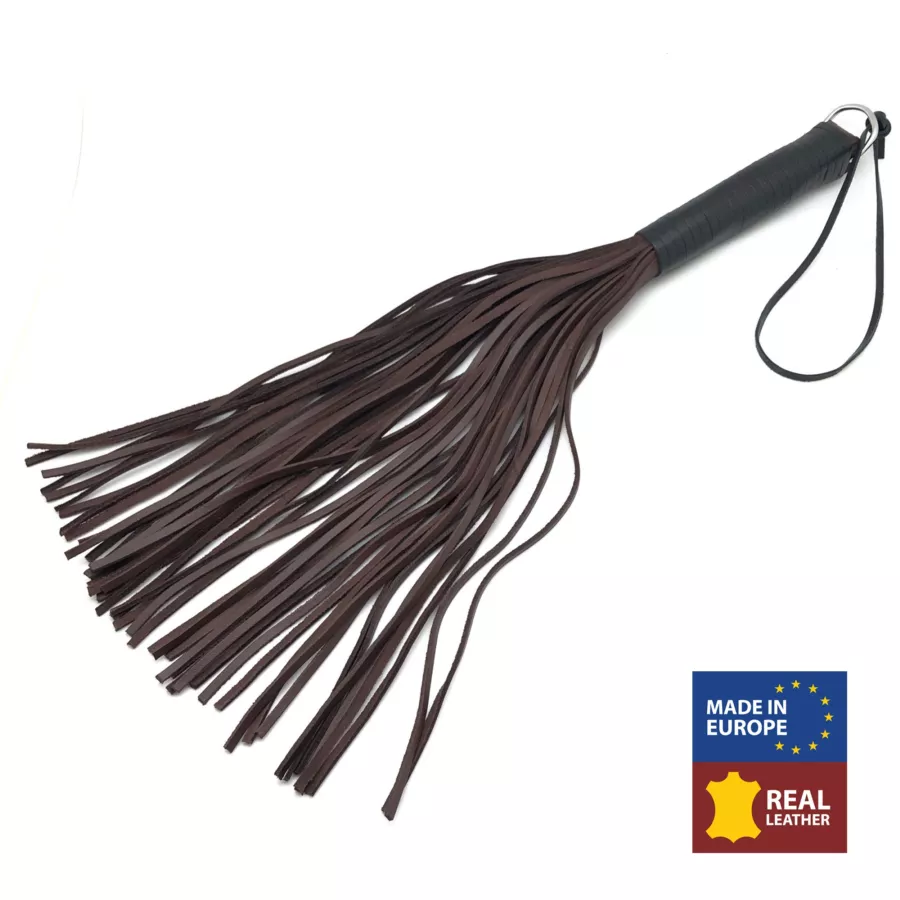 LEDER PEITSCHE BRAUN RIEMEN - 50cm