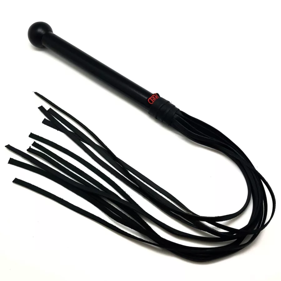 LEDER PEITSCHE RIEMEN/HOLZGRIFF - 75cm