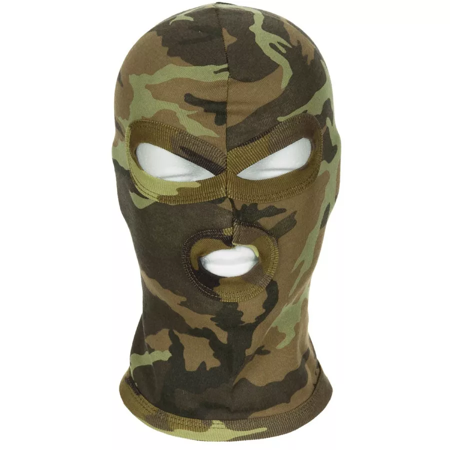 Camouflage-Gesichtshaube aus Baumwolle