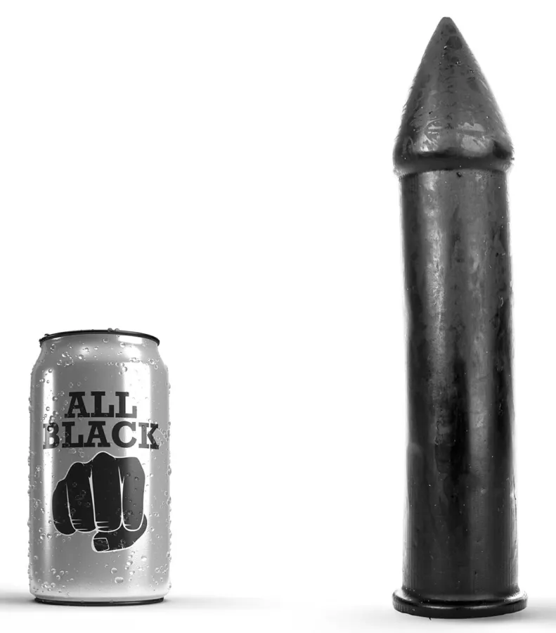 Dildo AB09 Torpedo All Black 23 x 5.5cm