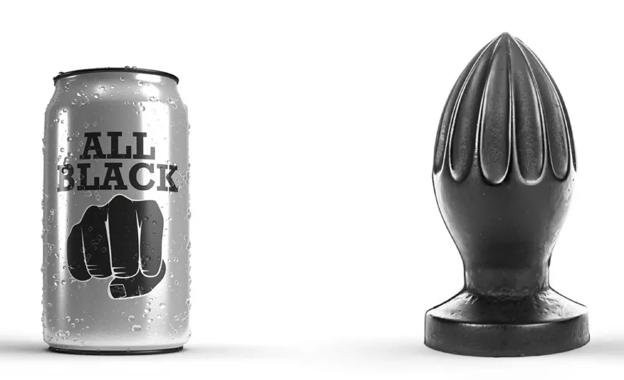 Butt Plug AB31 Citrus All Black 11 x 5.5cm
