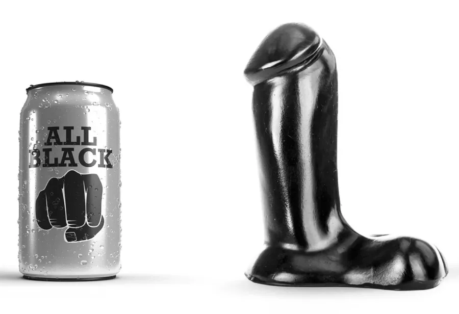 Dildo AB43 Piston All Black 12 x 5cm