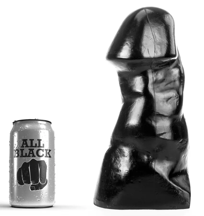 Dildo AB58 Cum Gun All Black 23 x 10.5cm