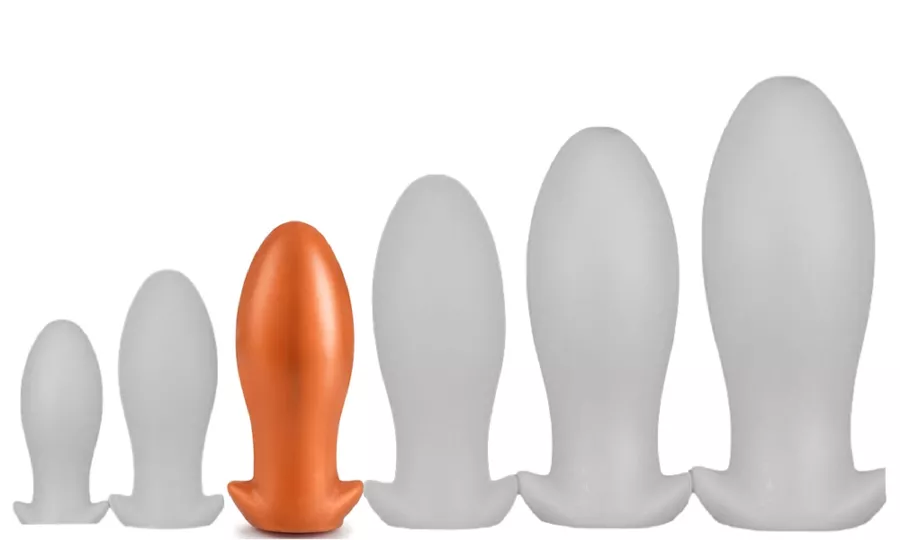 Analplug Silikon SAURUS EGG L 14 x 6.3cm