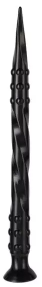 Dildo Pointed Twist M 50 x 4 cm Black
