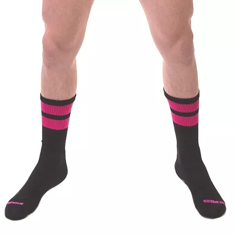 Gym Socks Socken Schwarz-Rosa Neon