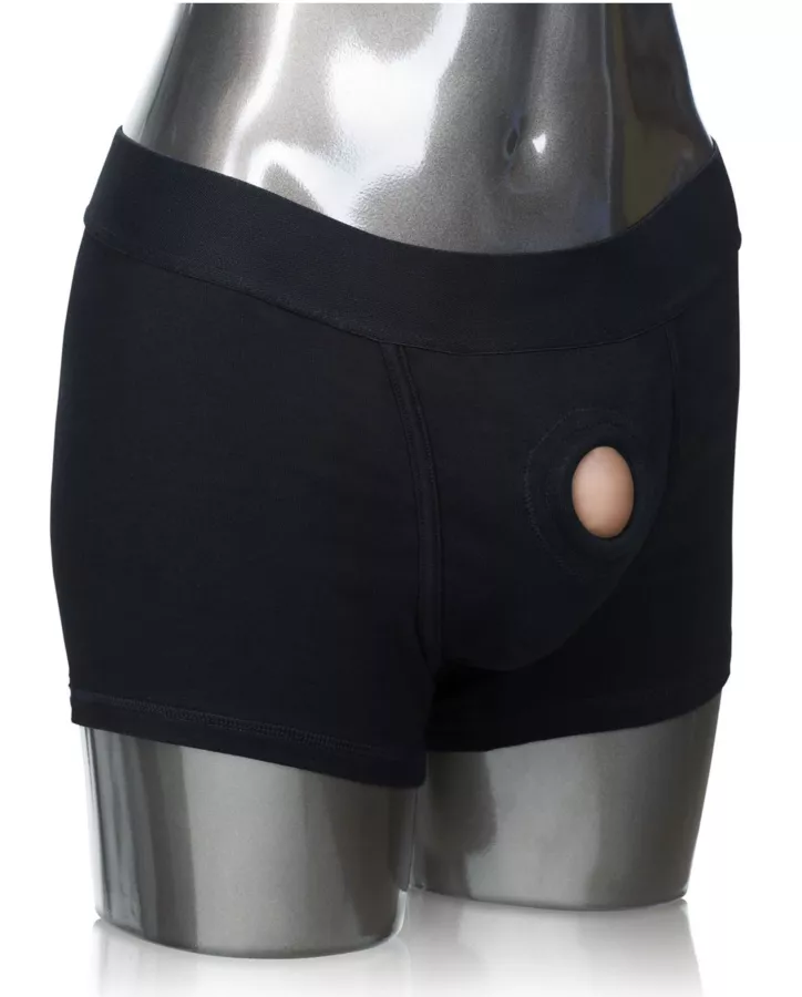 Boxershorts Harness Dildo und Penis-Prothese