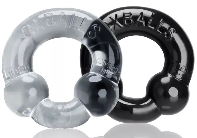 Oxballs ULTRABALLS 2er-Pack Cockring Schwarz-Transparent