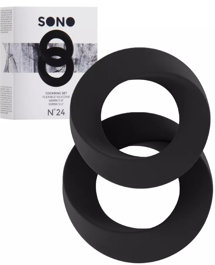 Set aus 2 Silikon-Cockrings SONO