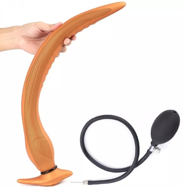 Aufblasbarer langer Butt Plug EEL M 37 x 4,5cm