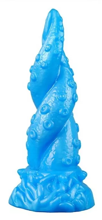 Dildo Octopus 15 x 5.5cm Blau