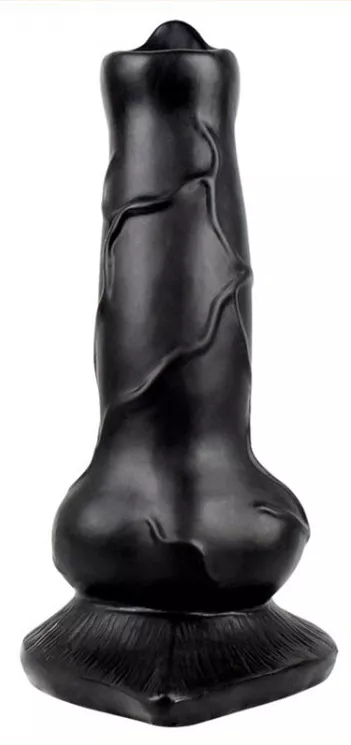 Dildo Hundenschwanz 12 x 4cm Schwarz