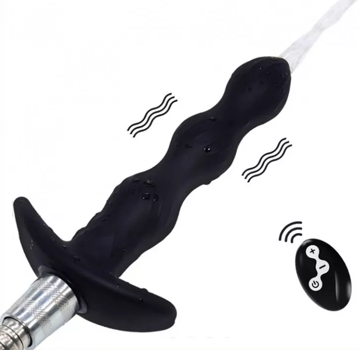 Vibrierender Plug mit automatischem Spray 14.5 x 3cm