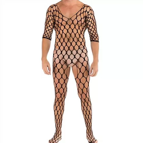 Offener Mesh-Overall TITANIUM