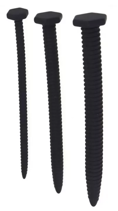Set aus 3 Silikon-Urethralstäben 14.5cm - Durchmesser 6 bis 13mm