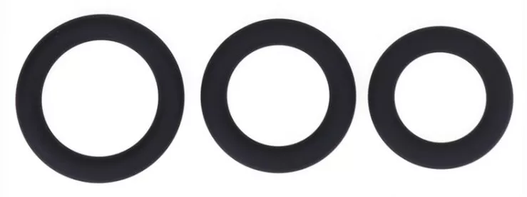Set van 3 siliconen cockrings
