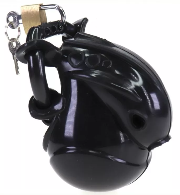 Keuschheitskäfig Full Egg 7,7 x 2,8cm Schwarz