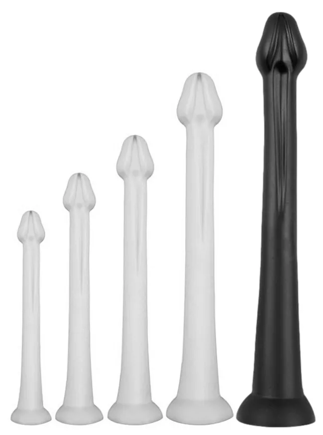 Langer Dildo Whale Dildo XXL 55 x 7.5cm - Spitze 6.3cm Schwarz