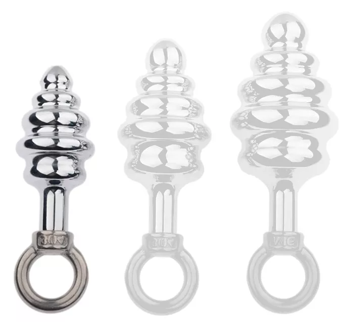 Metall-Plug mit Ring Butt Pal 6 x 2,8cm