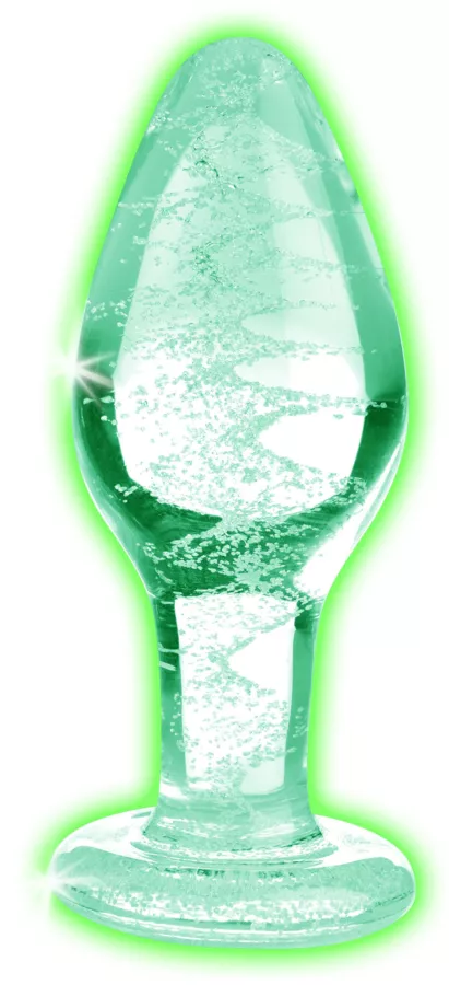 Glasanalpfropfen phosphoreszierend Glow M 8 x 3.4cm