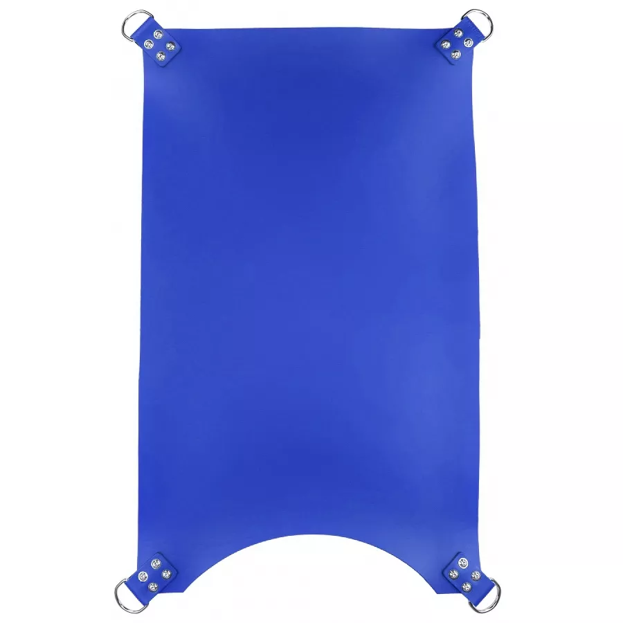 Sling aus Leder 4 Punkte Blau