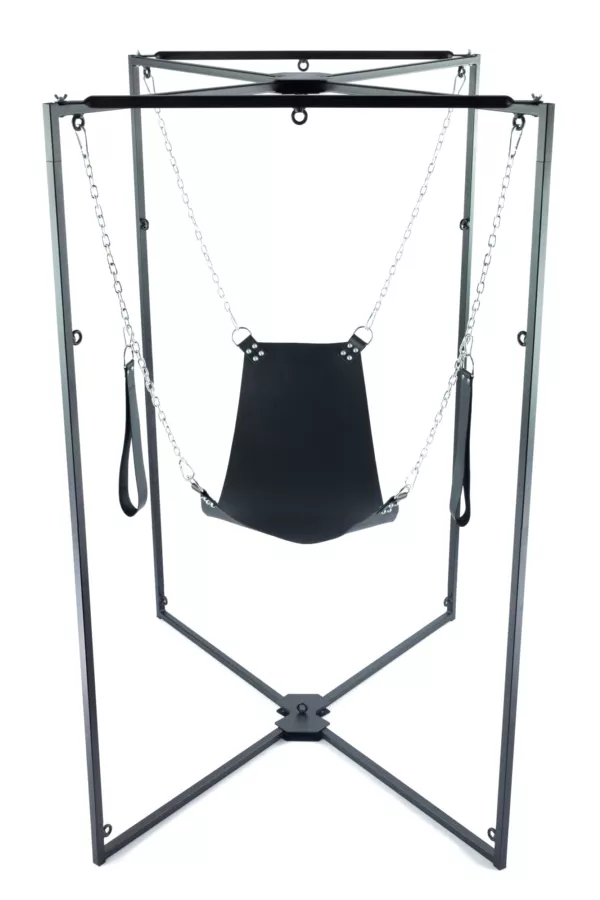 Sling-Kit Leder Dreieck Schwarz Gestell Schwarz