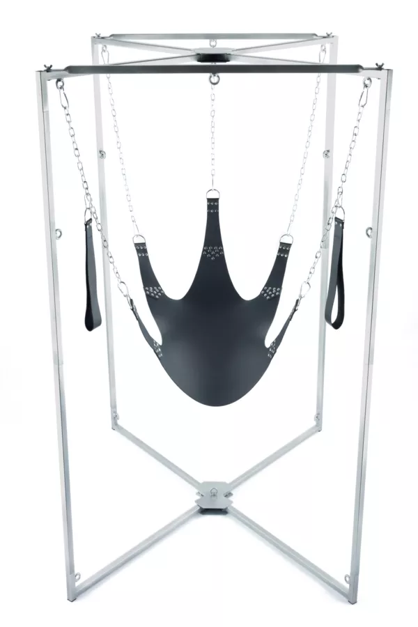 Sling-Kit Leder 5-Punkt Schwarz Gestell Grau