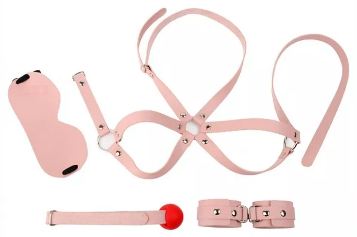 BDSM Einsteigerset Obedience 4 Teile Rosa