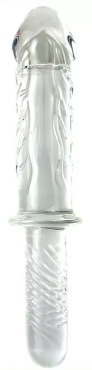 Dildo Griff aus Glas ICE KING 16,5 x 5,2cm