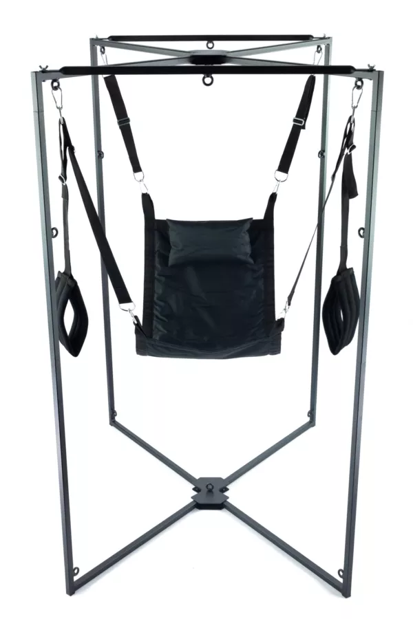 Sling-Set Stoff Quadrat Schwarz Gestell Schwarz