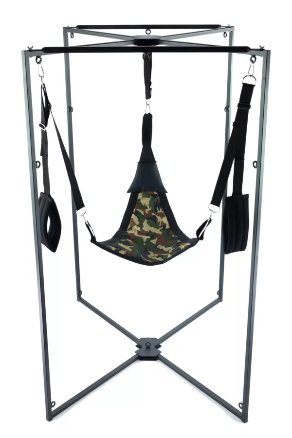 Sling-Set Stoff Dreieck Camouflage Gestell Schwarz