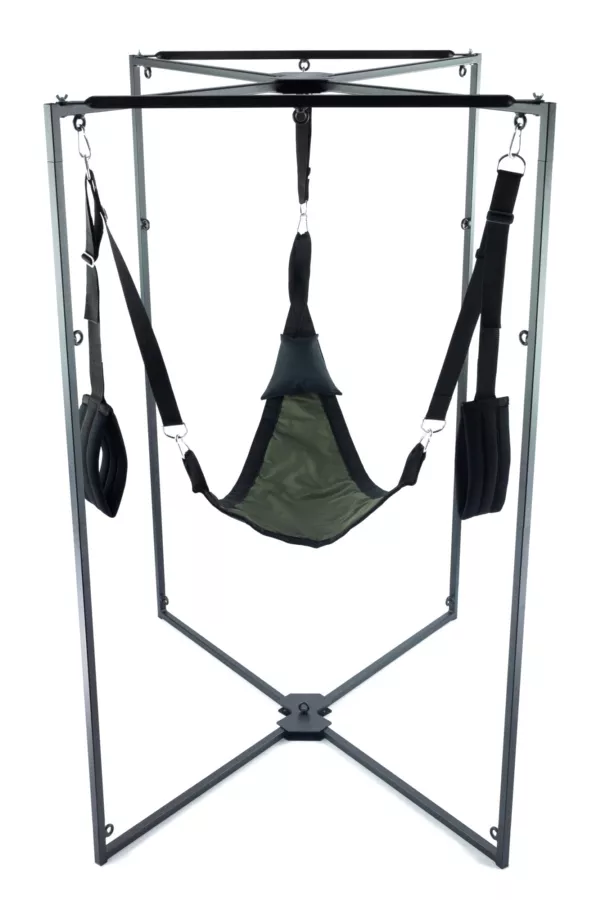 Sling-Set Stoff Dreieck Khaki-Schwarz Gestell Schwarz