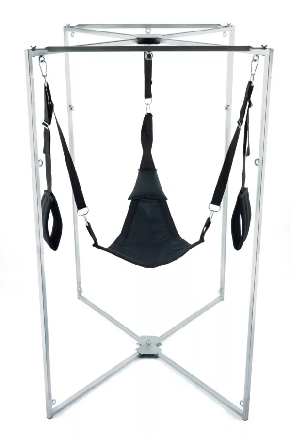 Sling-Set Stoff Dreieck Schwarz Gestell Grau