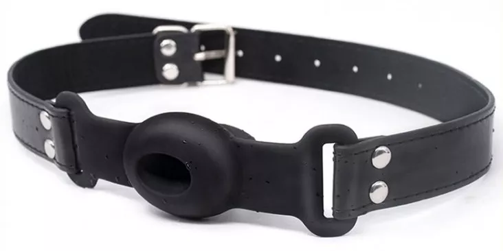 Knebel Drool Hole Schwarz