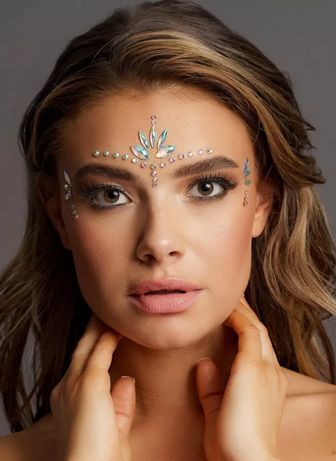 Selbstklebende Strass Dazzling Eye Contact